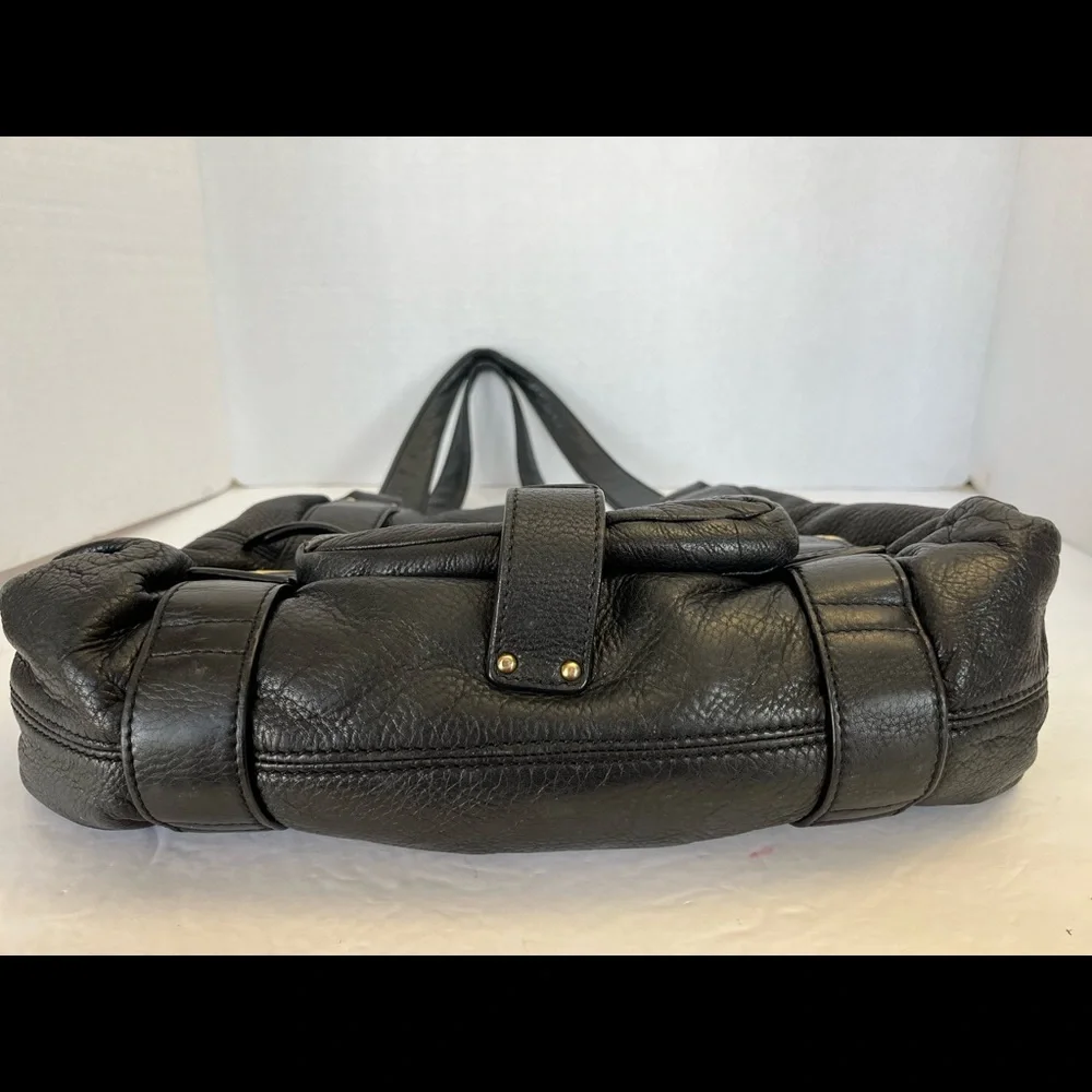 Michael Kors Black Buckle Satchel